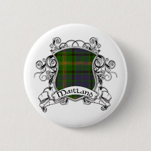 Maitland Tartan-Schild Button