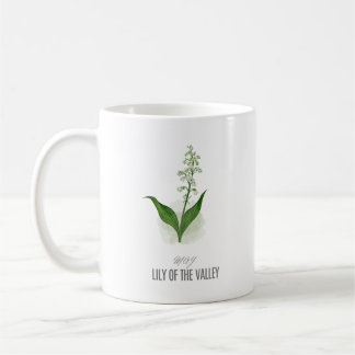Maiveilchen-Geburtsblumen-T-Shirt Aquarell Kaffeetasse