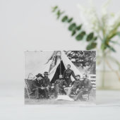 Maj. Generalleutnant Philip Sheridan und seine Gen Postkarte (Stehend Vorderseite)