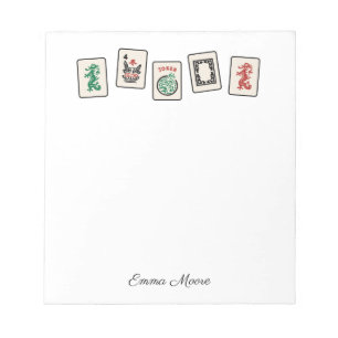 Maj Jongg Notepad Notizblock