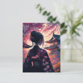 Maja Kirschblüten - Postcard Postkarte (Stehend Vorderseite)