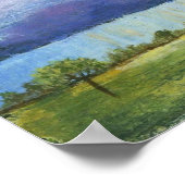 Majestät Abstrakte Kunst Landschaft Haus Malerei Poster (Ecke)