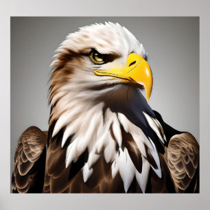 Majestät auf Hochtouren: Der Adler im Flug Poster