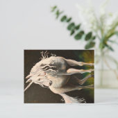 Majestät das Einhorn. Postkarte (Stehend Vorderseite)