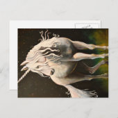 Majestät das Einhorn. Postkarte (Vorne/Hinten)
