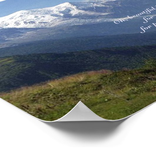 Majestät der lila Berge Poster (Ecke)