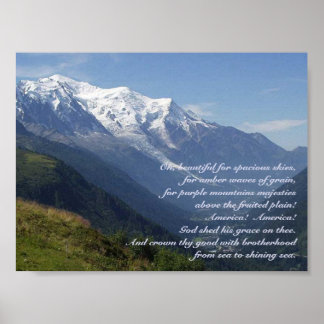 Majestät der lila Berge Poster