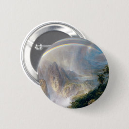Majestät der Natur: Regenbogen im Tropen-Button Button
