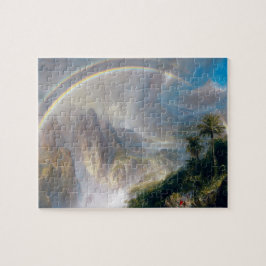 Majestät der Natur: Regenbogen über einem tropisch Puzzle
