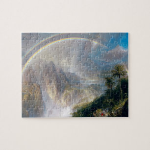 Majestät der Natur: Regenbogen über einem tropisch Puzzle