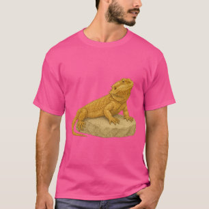 Majestät der Wüste – Die Bartagame auf ihrem Thron T-Shirt