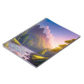 Majestät des Flusses im grünen Tal Notizblock (Linke Seite)