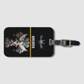 Majestät des Glaubens: Adler steigt über Kreuz Gepäckanhänger (Vorderseite (Horizontal))