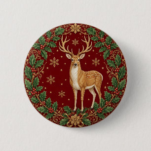Majestät des karmesinroten Winters Button