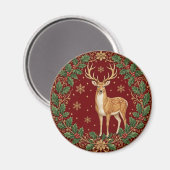 Majestät des karmesinroten Winters Magnet (Vorderseite/Rückseite)