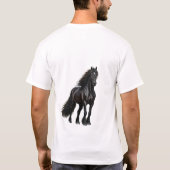 Majestät des Schwarzen Stallion T-Shirt (Rückseite)