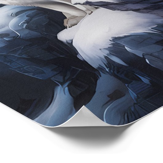 Majestät des Wolf Moon Poster (Ecke)