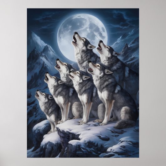 Majestät des Wolf Moon Poster (Vorne)