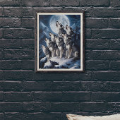 Majestät des Wolf Moon Poster