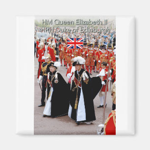 MAJESTÄT die Königin und HRH Prinz Philip Magnet