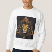 Majestät: Dynamic Lion Art Print" Sweatshirt (Vorderseite)
