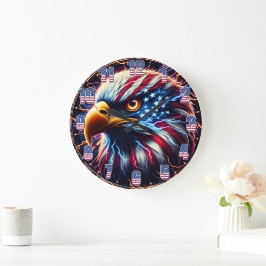 Majestät Eagles Große Wanduhr (Zuhause)