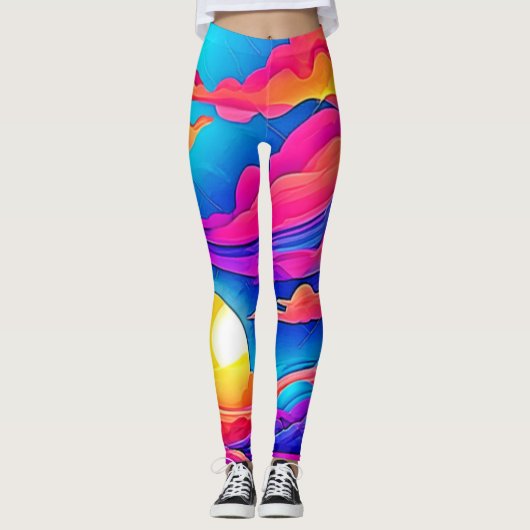 Majestät eines Sonnenuntergangs Leggings (Vorderseite)