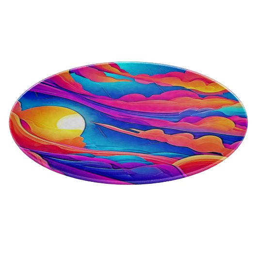 Majestät eines Sonnenuntergangs Schneidebrett (Ecke)