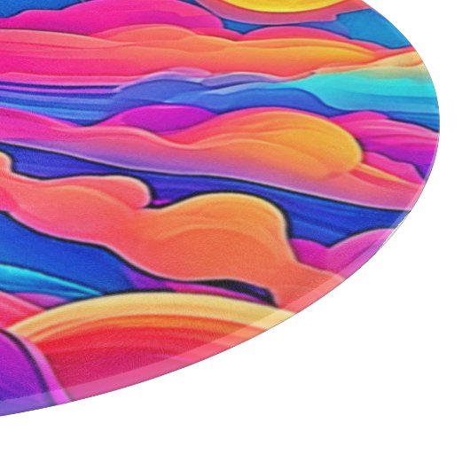 Majestät eines Sonnenuntergangs Schneidebrett (Ecke)