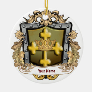 Majestät Familienwappen Nachname Sonderanfertigung Keramik Ornament