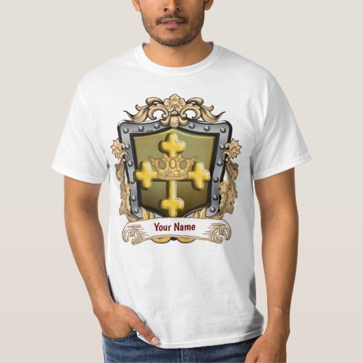 Majestät Familienwappen Name T-Shirt (Vorderseite)