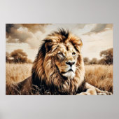 Majestät in Erdtönen Poster (Vorne)