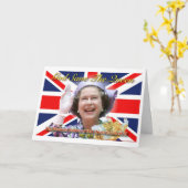 MAJESTÄT Königin Elizabeth II Diamant-Jubiläum Karte (Gelbe Blume)