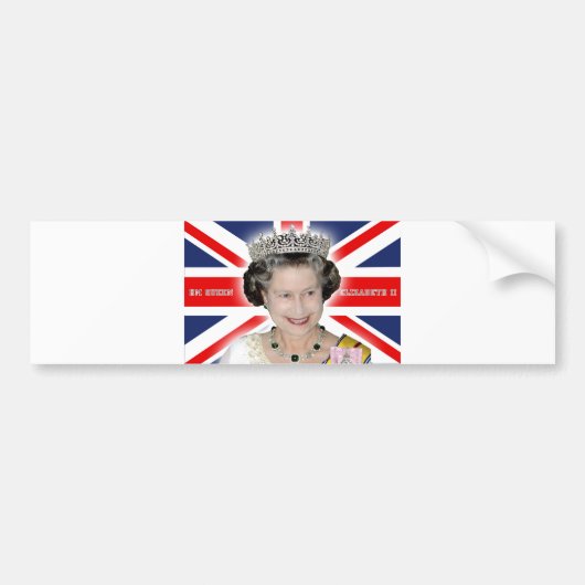 MAJESTÄT Königin Elizabeth II - ProFoto Autoaufkleber (Vorne)