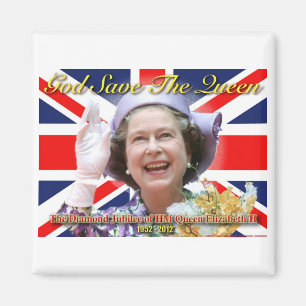 MAJESTÄT Königin Elizabeth II sechzigjähriges Magnet