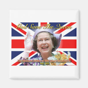 MAJESTÄT Königin Elizabeth II sechzigjähriges Magnet