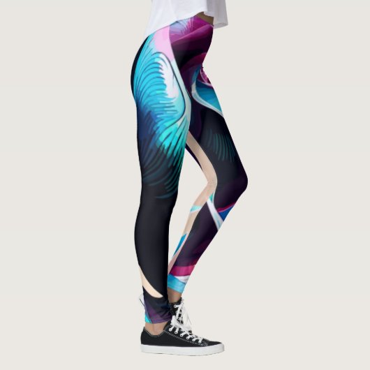 Majestät Mitternacht: Die dunkle Schönheit der sch Leggings (Rechts)