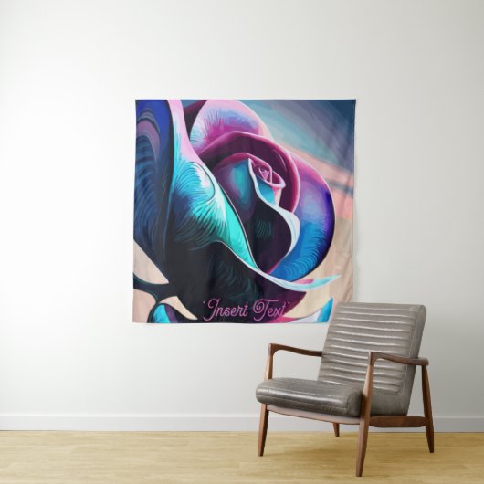 Majestät Mitternacht: Die dunkle Schönheit der sch Wandteppich (Beispiel)