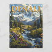 Majestät von Denali - Ein Abenteuer im Nationalpar Postkarte (Vorderseite)
