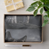 Majestätiger Bergwolf-Dekupage Seidenpapier (Geschenk)