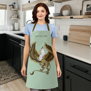 Majestätiger brauner Fantasy-Greif mythischer Gryp Schürze