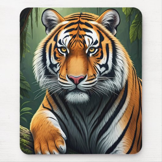 Majestätiger im Dschungel Mousepad (Vorne)