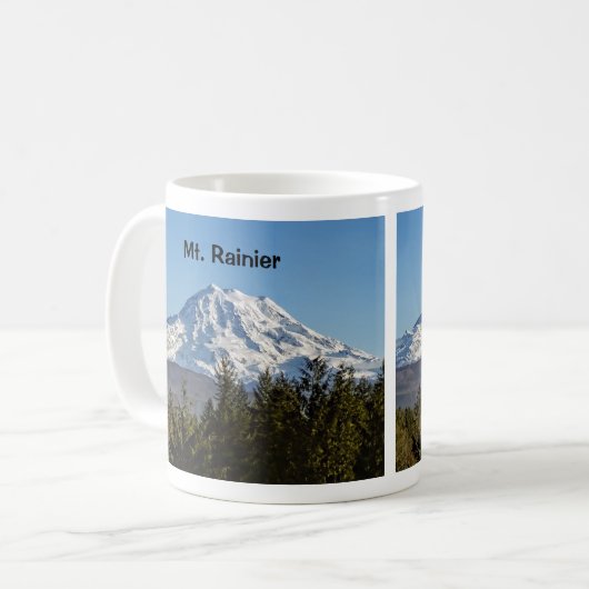Majestätiger Mt. Rainier Kaffeetasse (Vorderseite Links)