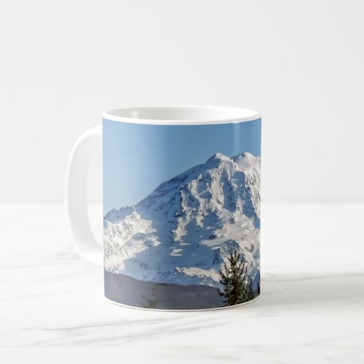 Majestätiger Mt. Rainier Kaffeetasse (Vorderseite Links)