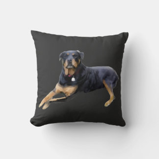Majestätiger Rottweiler: Ruhe in Stärke Kissen