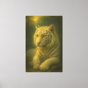 Majestätiger Weißer Tiger – Fine Art Leinwanddruck