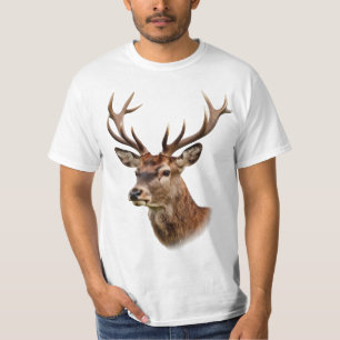Majestätiges Hirschporträt mit großen Geweihen T-Shirt