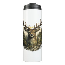 Majestätiges Hirschwald-Abenteuer Natur/Beobachten Thermosbecher