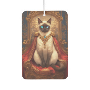 Majestätiges königliches siamesisches Katzenporträ Autolufterfrischer