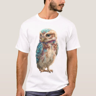 Majestätiges Technicolor-Eulenporträt Männer T-Shirt